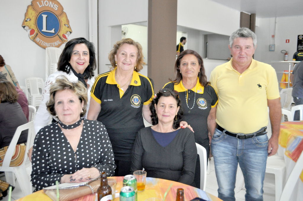 Célia Rossini, Maria Fontes, Orides Fiori, Isabel Zan, Elsa Maranini e Joel Marchi.