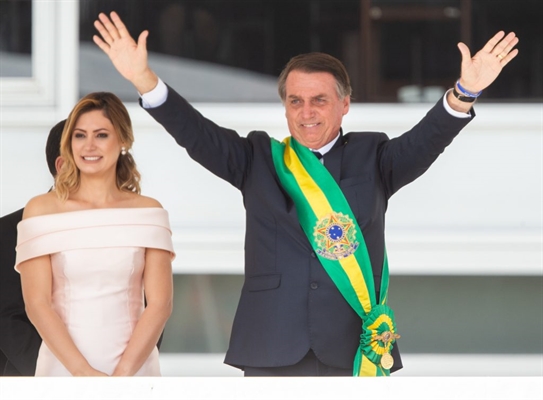 Jair Bolsonaro assumiu a presidência do Brasil em cerimônia realizada nesta terça-feira (Foto: Reprodução)