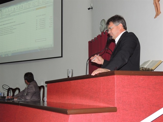 Osvaldo Carvalho apresentou dados da contabilidade da autarquia e questionou preço da água no município