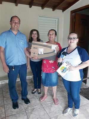 Joana Elias Garcia Rodrigues foi a grande contemplada (Foto: Santa Casa)