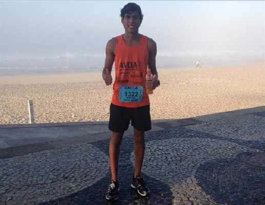 O atleta Kauan Brito venceu a prova na categoria  com idade entre 18 e 19 anos no Rio de Janeiro 