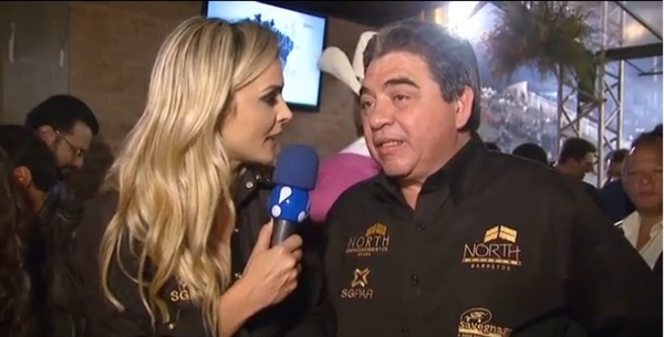 Sérgio Gomes em entrevista à Rede TV no fim de semana 