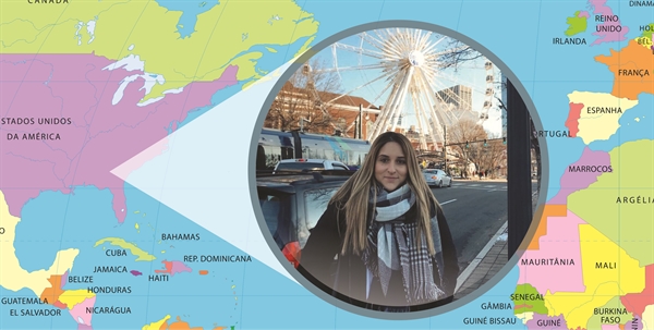 A votuporanguense Fernanda Amorim, 26 anos, mora dos Estados Unidos há três anos
