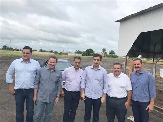 O governador em exercício, Rodrigo Garcia, esteve ontem na região; o deputado votuporanguense Carlão Pignatari estava na comitiva