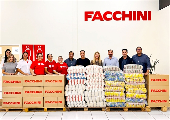 A Facchini doou mais de 1,6 tonelada de alimentos para o Fundo Social de Votuporanga “Não Deixe a Fome Chegar na Frente!”,  desenvolvida pela empresa, com a mobilização de seus colaboradores (Foto: Prefeitura de Votuporanga)