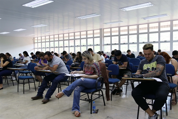 A prova reuniu estudantes de diversas regiões (Foto: Unifev)