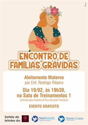 Encontro de Famílias Grávidas discute sobre aleitamento materno