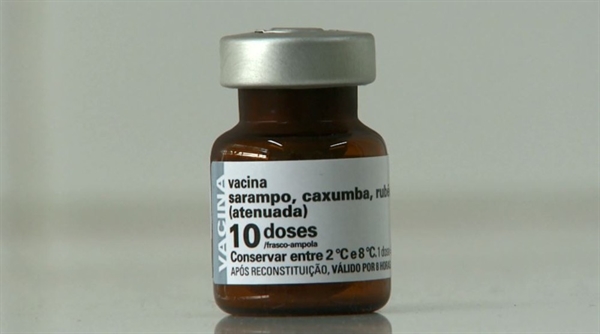 Vacina de sarampo está disponível em Birigui — Foto: Reprodução/TV TEM