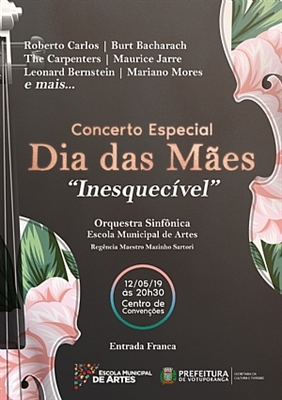  concerto acontecerá no palco do Centro de Convenções “Jornalista Nelson Camargo” (Foto:Prefeitura de Votuporanga)