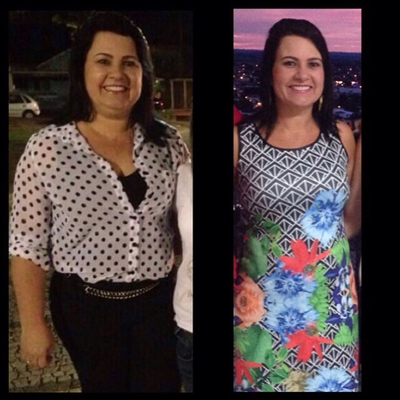 Valéria Sanches Fernandes, de 44 anos,  eliminou em 12 meses, 19 quilos