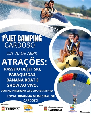 A programação inclui atividades como passeios de JetSki, voos de paraquedas, passeio de banana boat e shows musicais  (Foto: Prefeitura de Cardoso)