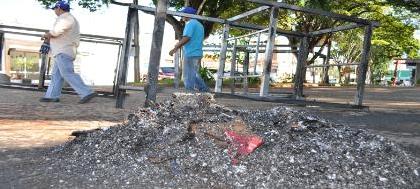 Vândalos incendeiam Ecotudo Itinerante da São Bento