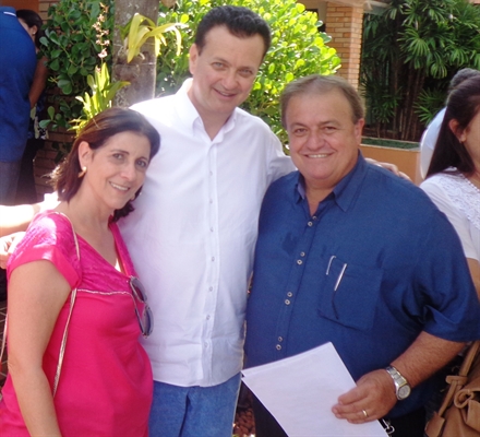 Rosa Caldeira, Gilberto Kassab e ex-prefeito Liberato Caldeira
