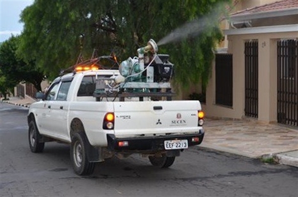  Na segunda-feira (12), inicia a etapa de nebulização veicular noturna, das 18h30 às 22h, que segue também na terça e quarta (13 e 14) (Foto: Prefeitura de Votuporanga)