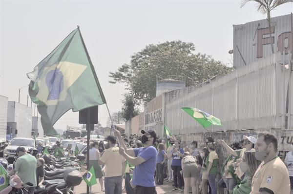 Por aqui, foi para rua apenas aqueles que apoiam o presidente Jair Bolsonaro (sem partido) e o seu governo (Foto: A Cidade)