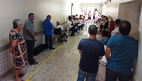 O nosso objetivo, através da musicoterapia, é realizar intervenção social para a área da saúde (Foto: Santa Casa) 
