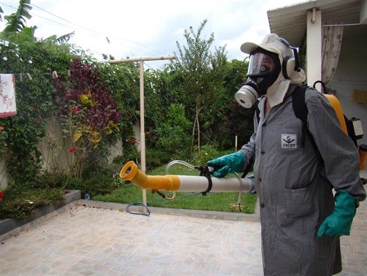 O trabalho de nebulização contra a dengue foi reiniciado em Votuporanga também no final do último mês (Foto: Prefeitura de Votuporanga)