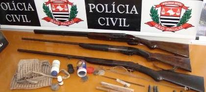 Polícia Civil apreende armas de fogo em operação