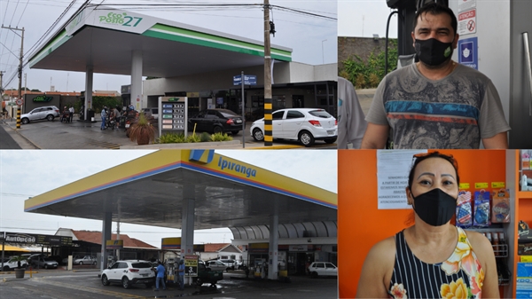 Para Moreti, pode faltar combustíveis nesta semana; Virgínia Carvalho foi avisada, pela bandeira do seu posto, para se preparar para a falta (Fotos: A Cidade)