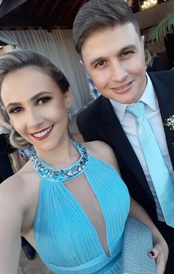 Letícia Gustineli Ruiz, 28 anos, e Wesley Fernando Tobias Martin, 30 anos, precisaram mudar a data do casamento (Foto: Arquivo Pessoal)