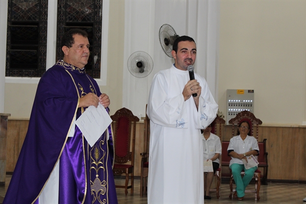 Ancelmo José Lio participou da celebração do último domingo (18), na Catedral (Foto: Divulgação/Pastoral da Comunicação)