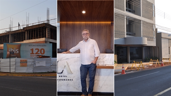Ibis Hotel irá oferecer apartamentos que acompanham conceito da marca; Bressan recebeu nossa reportagem e apresentou o LA Hotel; antigo Hotel Cruzeiro do Sul está sendo reformulado (Fotos: A Cidade)