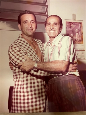 Armando Cabral Matias Freire, precursor indústria frigorífica de Votuporanga, ao lado de Nasser Marão (Foto: Arquivo pessoal)