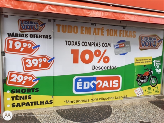 Todas as lojas estão identificadas com cartazes e faixas da campanha, disponibilizadas pela ACV (Foto: Divulgação/ACV)