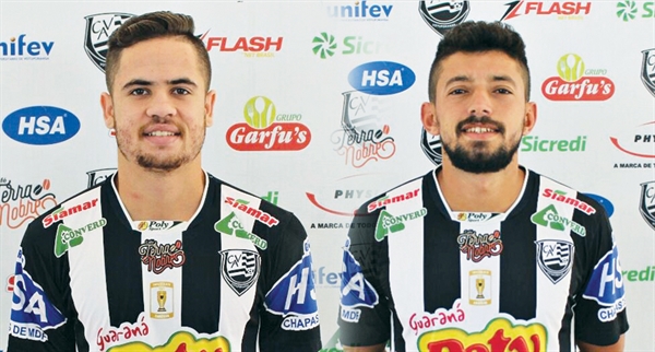 Lucas Machado e Léo Carvalho (Foto: Rafael Bento/CAV)