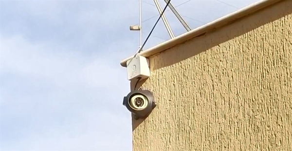 Câmera de segurança em estabelecimento comercial de Araçatuba — Foto: Reprodução/TV TEM
