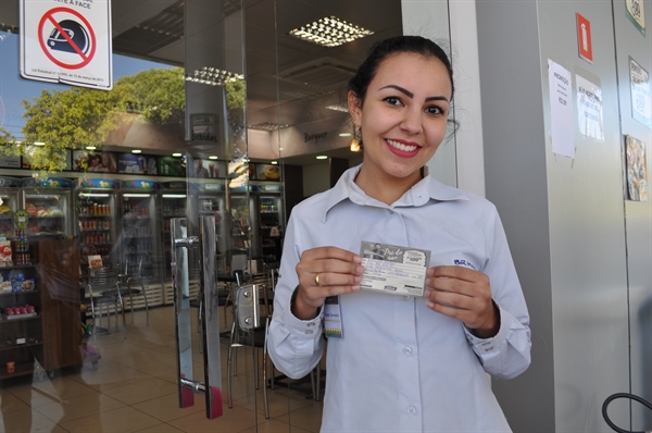 O sorteio foi realizado no Auto Posto Liberdade (Foto: A Cidade)