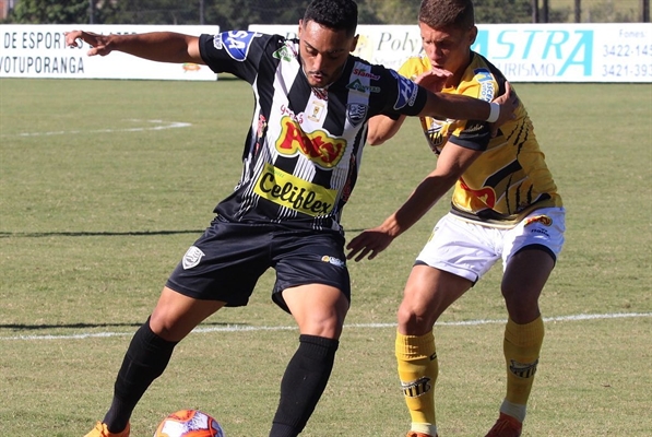 O atacante Agnaldo fez o único gol do Cavinho contra o Novorizontino no último sábado (Foto: Rafael Bento/CAV)