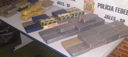 PF prende traficante com 66 quilos de cocaína