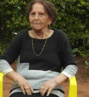 Alminda Medalha Sandrin, 90 anos (Foto: Arquivo Pessoal)