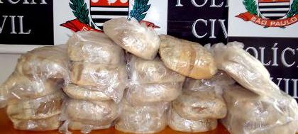Dise apreende 21 quilos de pasta base de cocaína