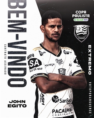 John Adams Egito da Silva é mais uma cara nova da Votuporanguense  (Foto: Rafa Bento/CAV)