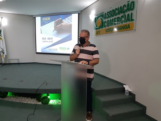 Com chapa única, Carlos Eduardo Ramalho Mata deve ser reeleito para mais um mandato frente à Associação Comercial (Foto: A Cidade)