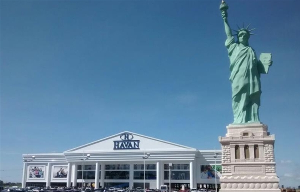 O projeto da Havan em Votuporanga foi alterado e a loja terá a estátua da liberdade (Foto: Divulgação)