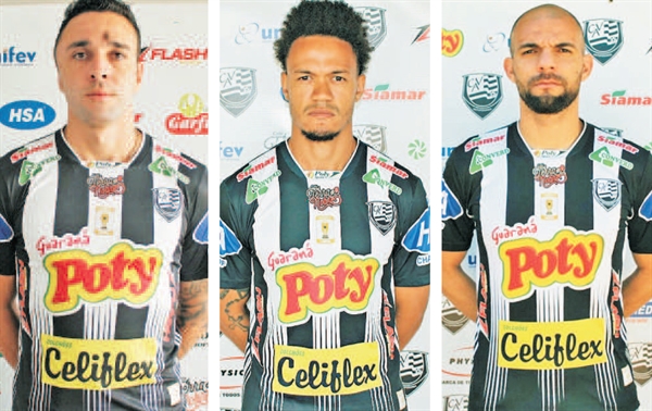 Caio Mancha, Gercimar e Gladstone são as três caras novas do Clube Atlético Votuporanguense (Foto: Rafael Bento/CAV)