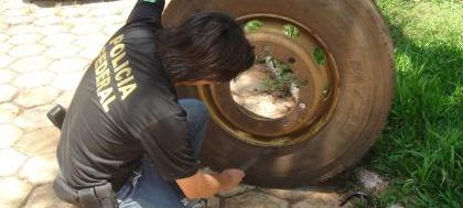 PF de Jales apreende cocaína em pneu estepe