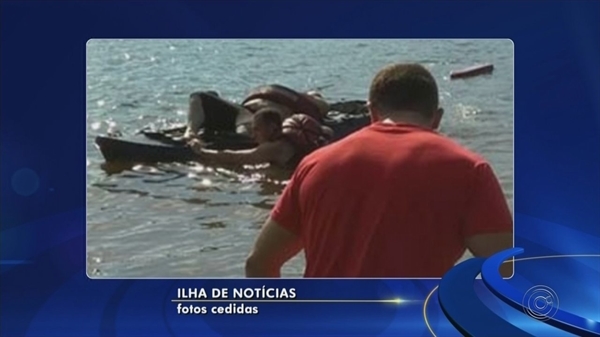 Homem morre após se afogar no Rio Paraná em Ilha Solteira (Foto: Reprodução/TV TEM) 