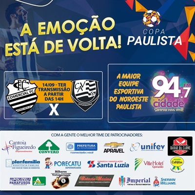 Confira a escalação da Votuporanguense na estreia da Copa Paulista