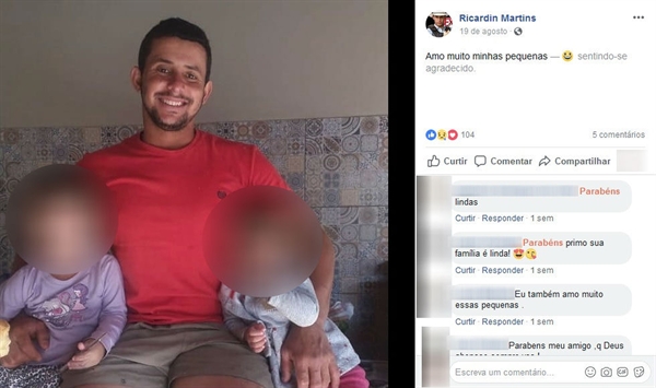 Peão Ricardo Martins morreu depois de ter carro atingido por motorista bêbado em São João de Iracema (Foto: Reprodução/Facebook) 