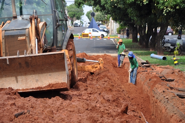 A extensão da nova rede é de 1.898,95 metros (aproximadamente 1,9 km) (Foto: Prefeitura de Votuporanga)