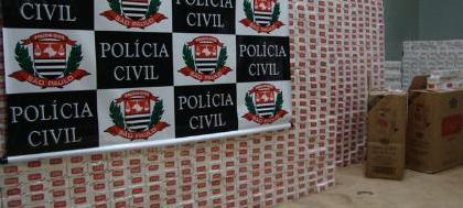 Polícia Civil apreende 25 mil maços de cigarro