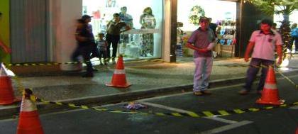 Tumulto: homem leva facadas na rua Amazonas