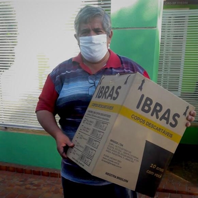 José Natal Silv, morador de Álvares Florence, se dedica a ajudar o hospital votuporanguense (Foto: Santa Casa de Votuporanga)