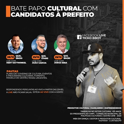 As entrevistas com os candidatos serão transmitidas ao vivo pelo Facebook (Divulgação)