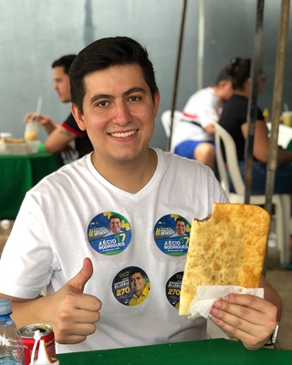 O jovem votuporanguense, Aécio Rodrigues, é o candidato do PSL a prefeito de Cuiabá, capital do Mato Grosso (Divulgação de campanha)