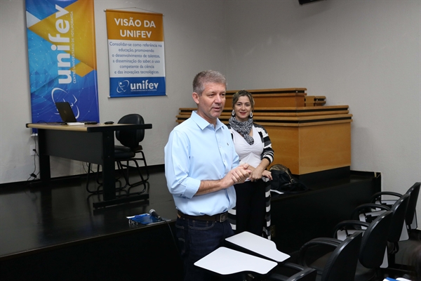 O Reitor da UNIFEV, Prof. Dr. Osvaldo Gastaldon, também marcou presença no evento (Foto: Unifev)